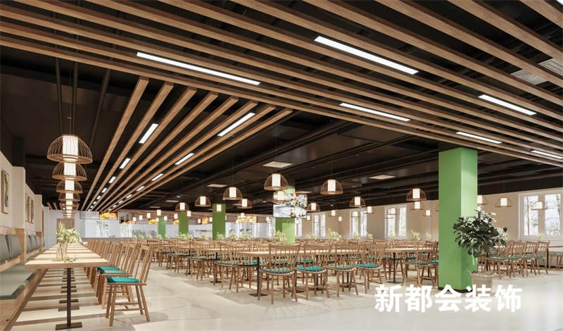 300㎡傳統(tǒng)中式餐廳裝修設(shè)計(jì)